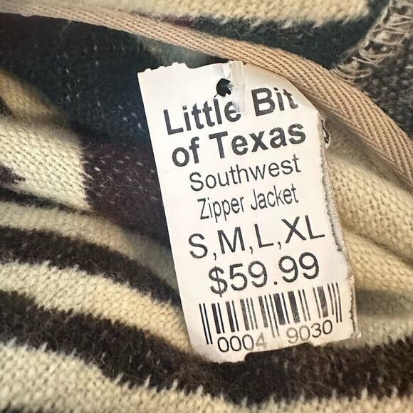 Tejidos Camm Alpaca Blend Southwest Zipper Jacket Hoodie Aztec Equador Mens M - Picture 4 of 7